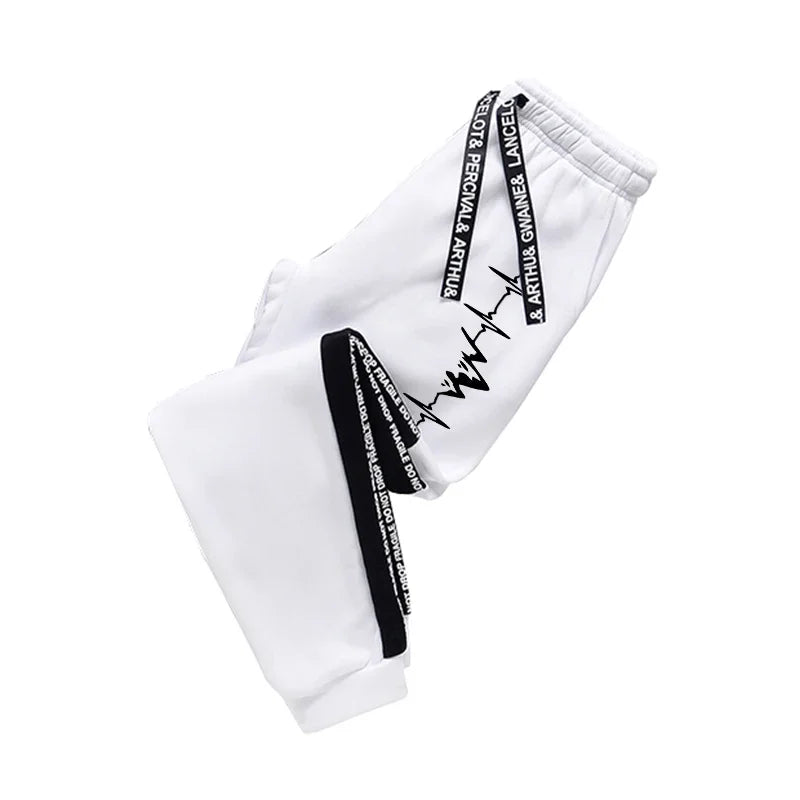 Men's Versatile Printed Tracksuit – Casual Streetwear Hoodie & Joggers