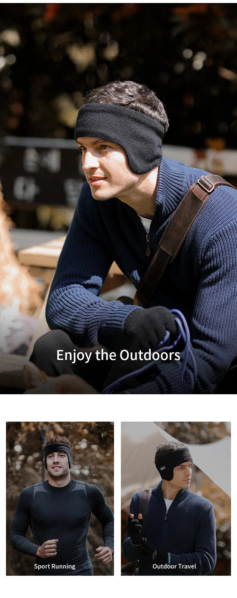 Men's Thick Winter Ear Warmers for Cold Weather Activities