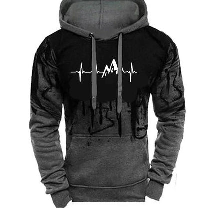 Men's Hoodie Fashion Print Men's Leisure Sports Wear