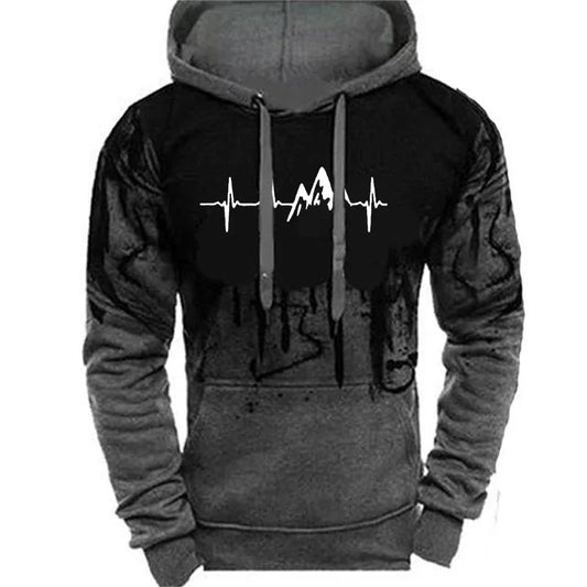 Men's Hoodie Fashion Print Men's Leisure Sports Wear