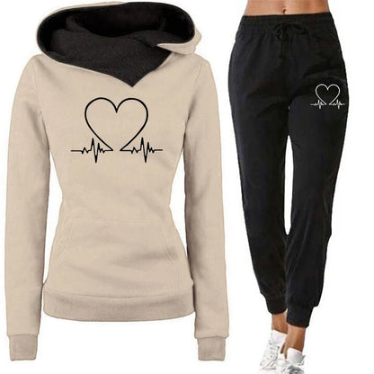 Women's Winter Hoodie & Jogger Tracksuit