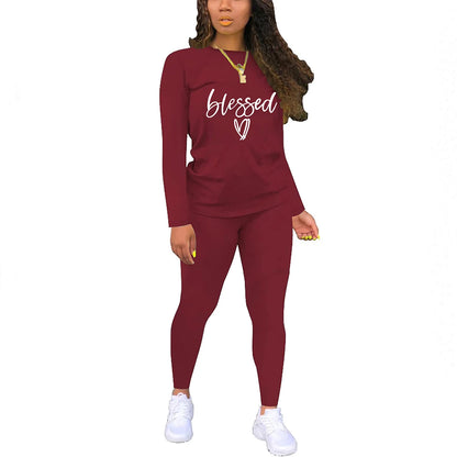 Blessed Print Two-Piece Set
