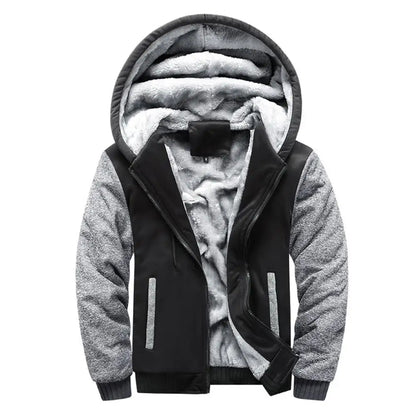 Men's Camouflage Fleece Jacket – Thick, Warm & Stylish Winter Coat
