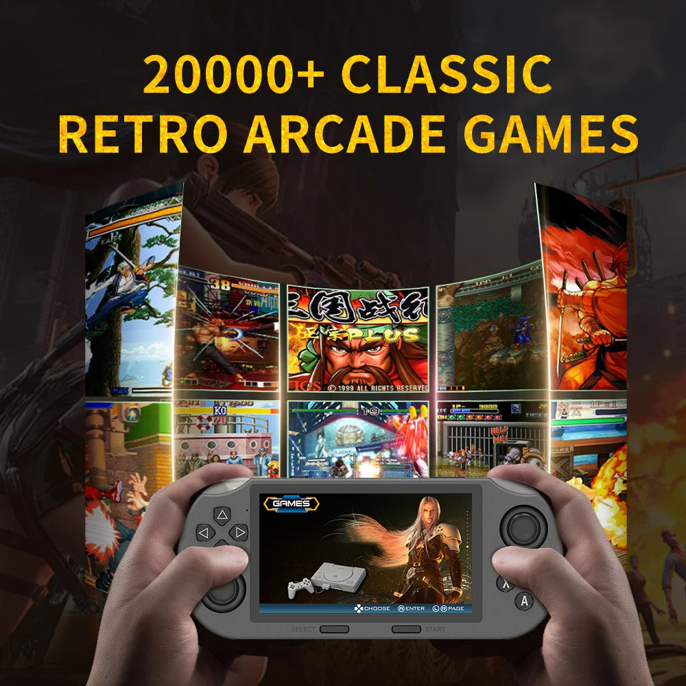 SF3000 Mini Retro Handheld Game Console – 4.5" IPS, 20,000+ Games