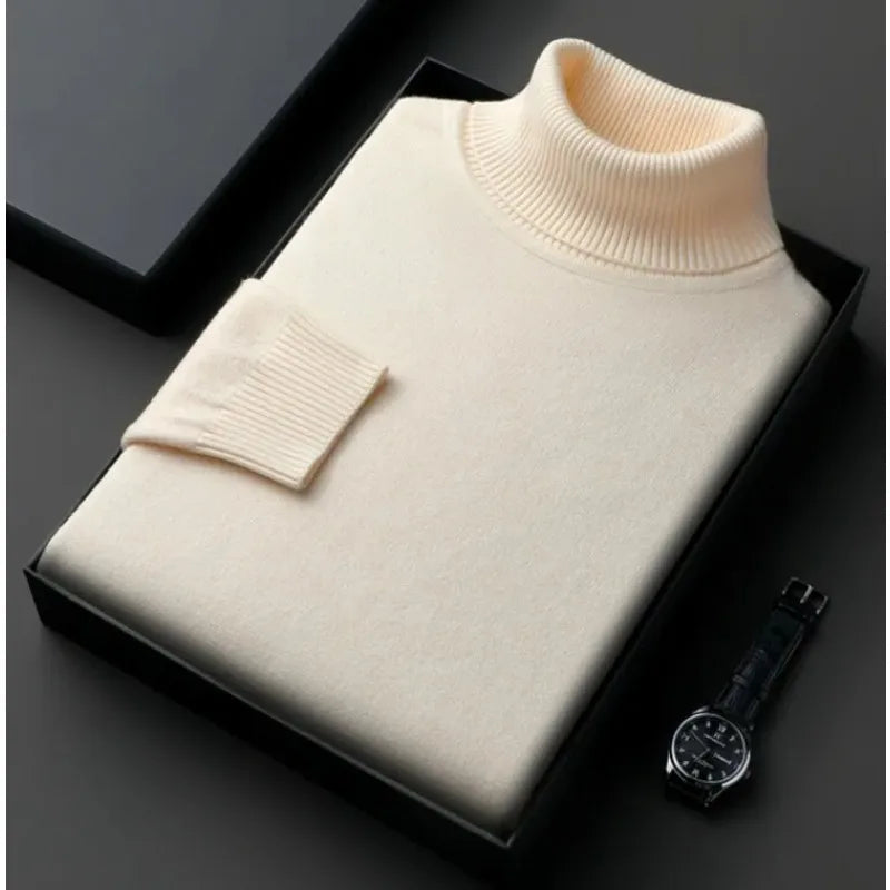 Men's Premium Knit Turtleneck Sweater
