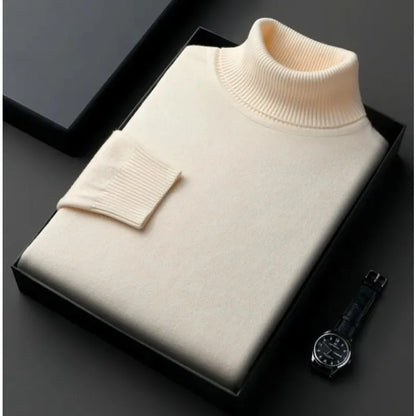 Men's Premium Knit Turtleneck Sweater