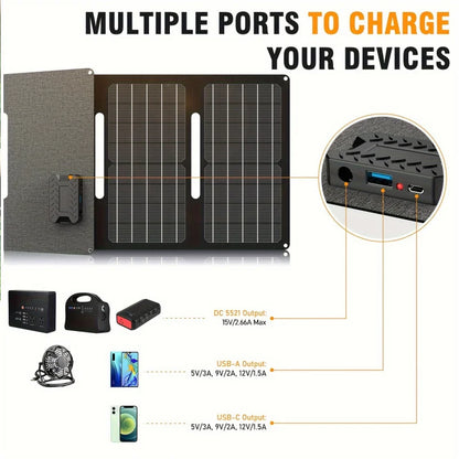Portable 200W Lithium Battery Pack with 40W Foldable Solar Panel Kit Solar Generator Powerful and Compact for Home or Off Grid Use
