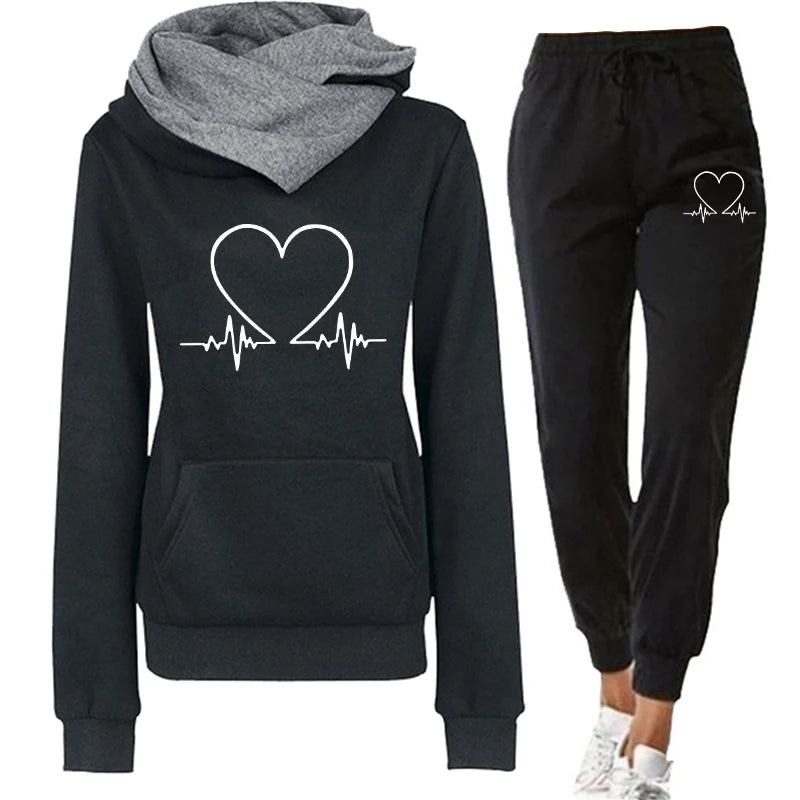 Women's Winter Hoodie & Jogger Tracksuit