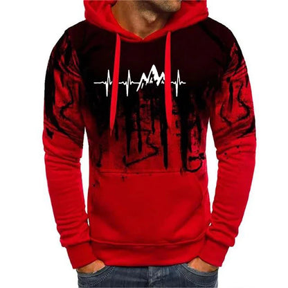 Men's Hoodie Fashion Print Men's Leisure Sports Wear
