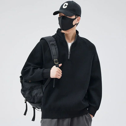 Vintage Y2K Men's Half-Zip Sweatshirt