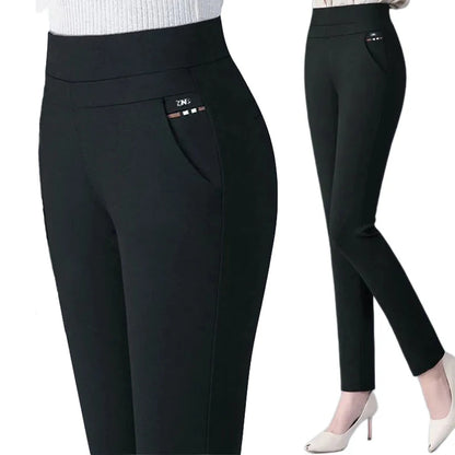 Autumn Lantern Sleeve Shirt & Elastic Waist Pants Set – Trendy 2-Piece Look