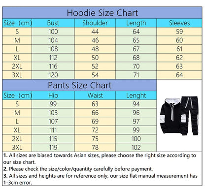 Men's Versatile Printed Tracksuit – Casual Streetwear Hoodie & Joggers