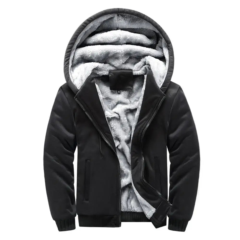 Men's Camouflage Fleece Jacket – Thick, Warm & Stylish Winter Coat