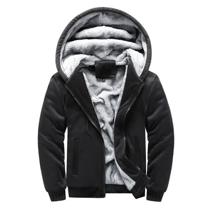 Men's Camouflage Fleece Jacket – Thick, Warm & Stylish Winter Coat