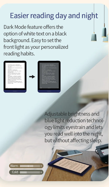 2023 NEW  Onyx MEEBOOK  E-book Reader 6-inch Android 11 Operating System With 3GB RAM and Dual Color Headlights