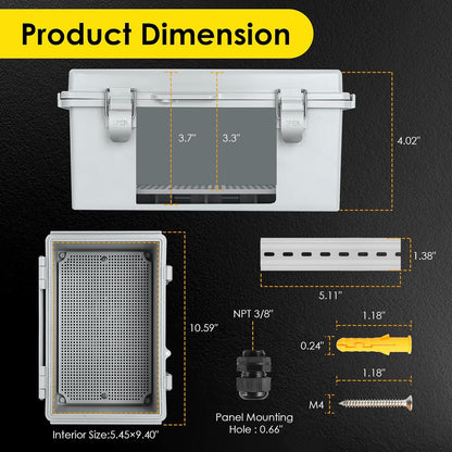 Waterproof Electrical Junction Box, IP67