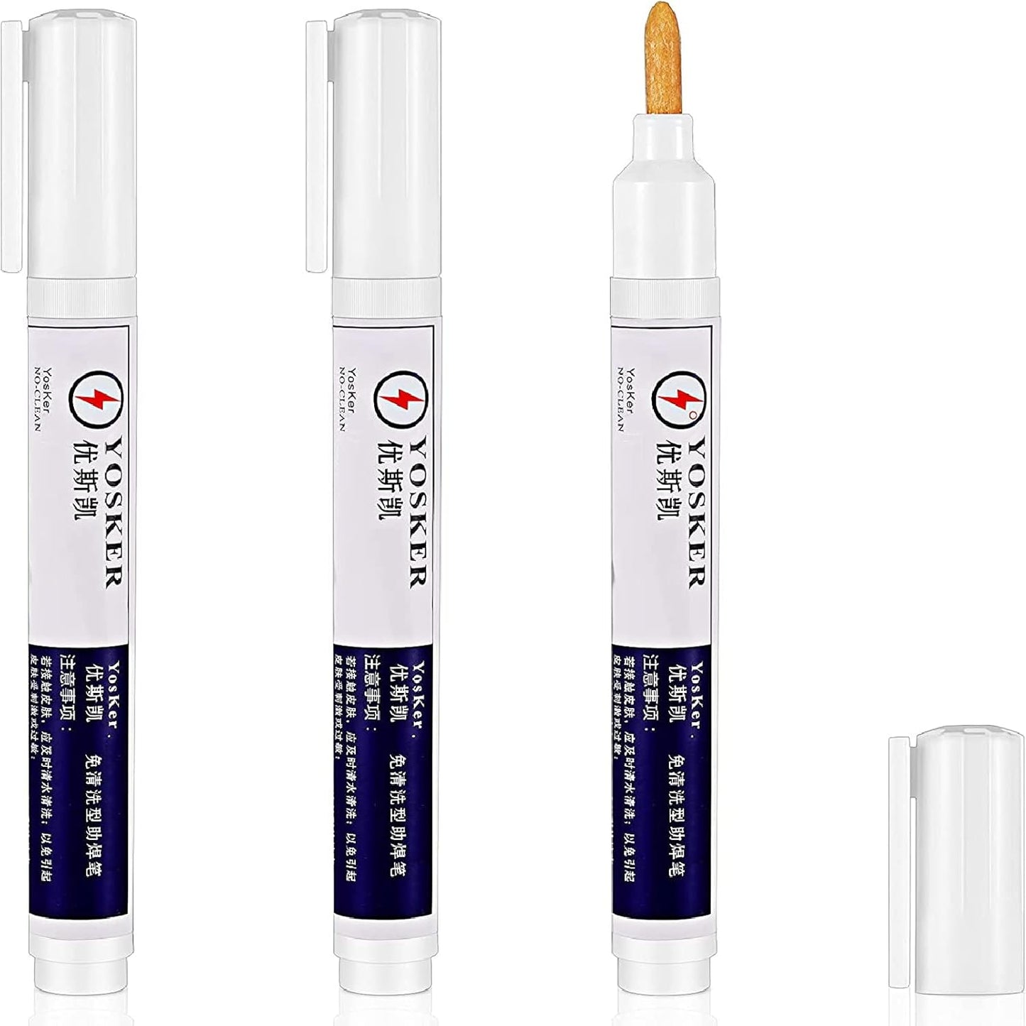 3 Pieces No Clean Soldering Pen Rosin