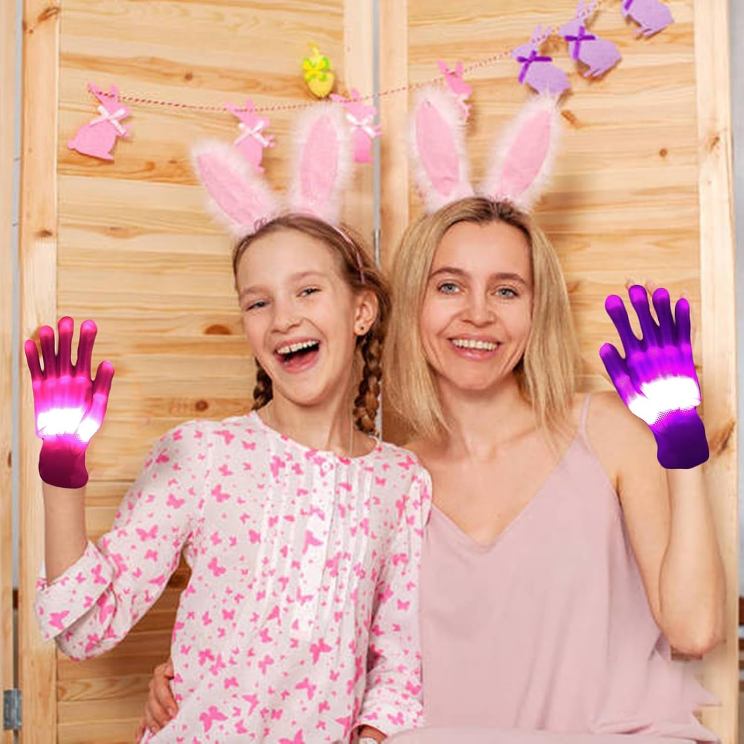 12 Colors Flash Led Light up Gloves 