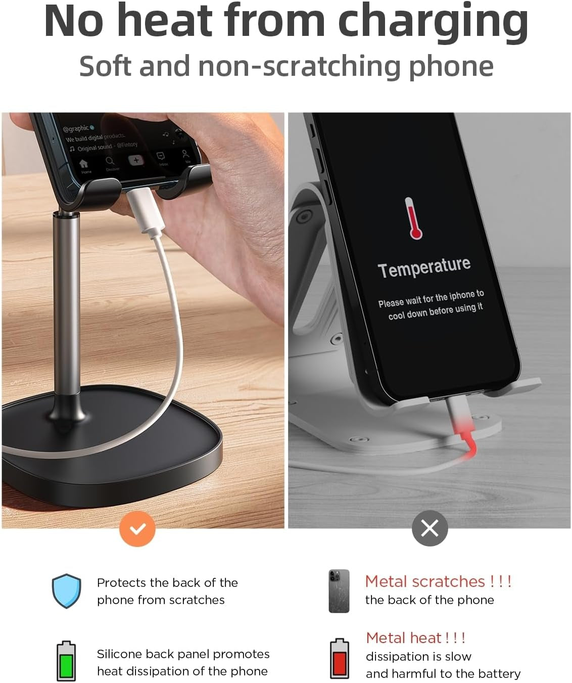 Cell Phone Stand Phone Holder for Desk 