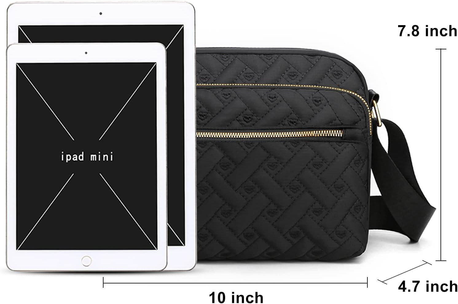 Medium Nylon Crossbody Bags for Women 