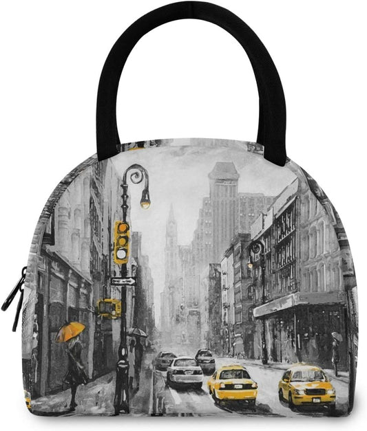 Trendy Street View of New York Reusable