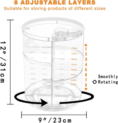 Rotating Makeup Organizer, DIY 8 
