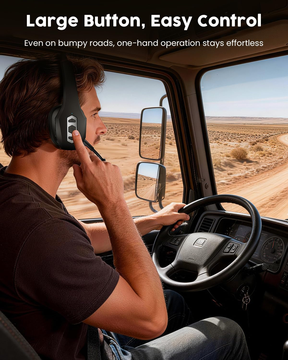 Trucker Bluetooth Headset with Charging