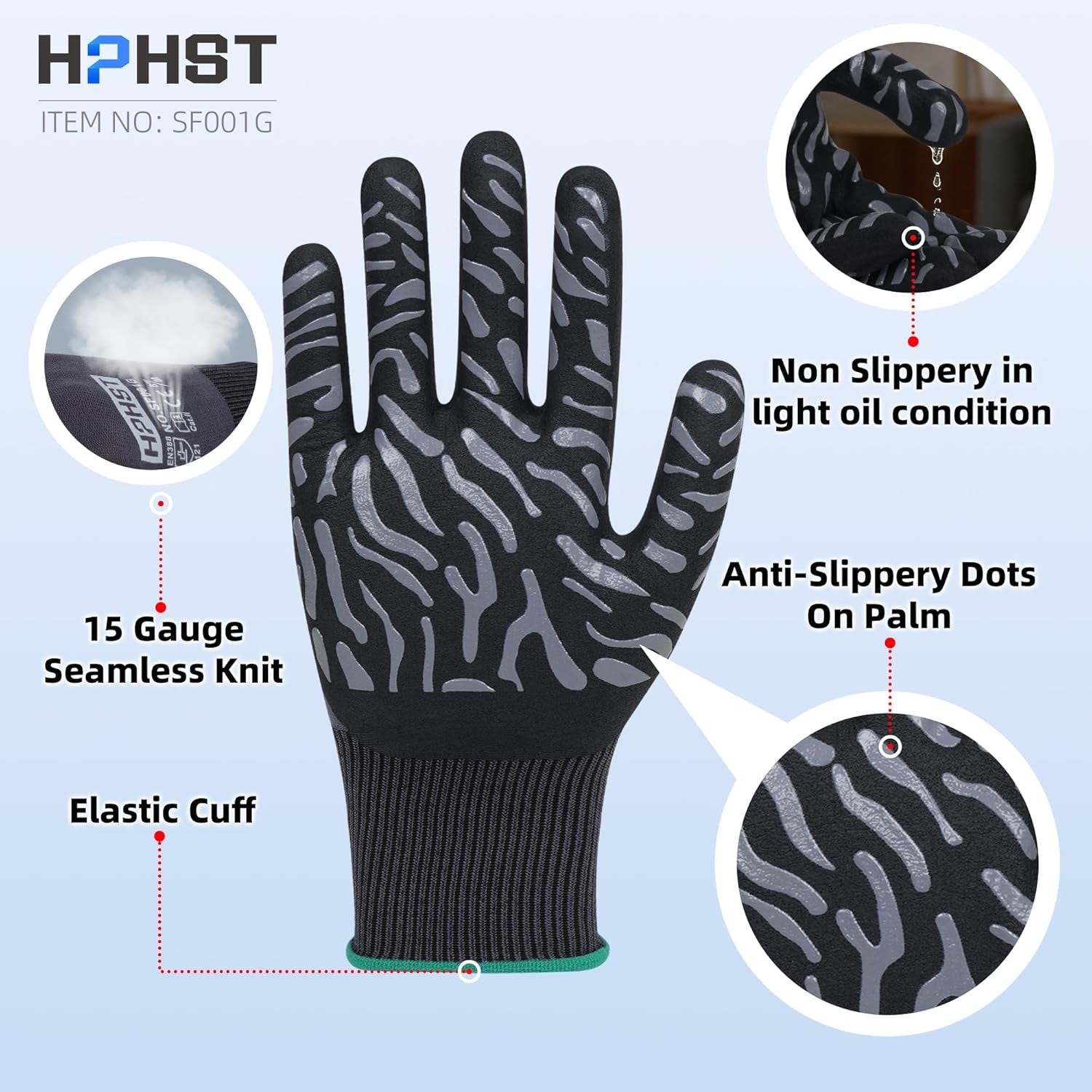 Work Gloves Micro-Foam Nitrile Coated