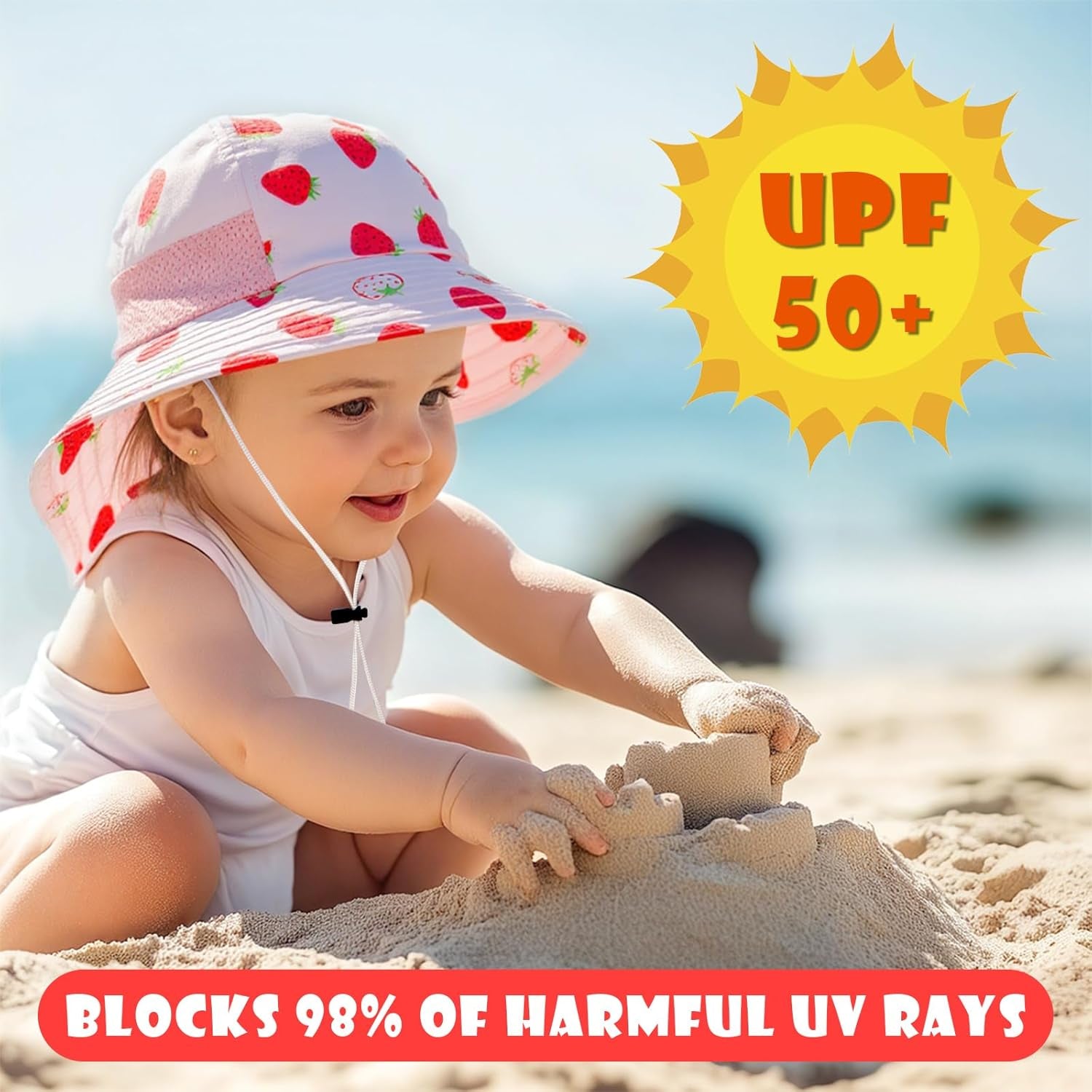 Toddler Baby Sun Hat Kids Summer Beach 
