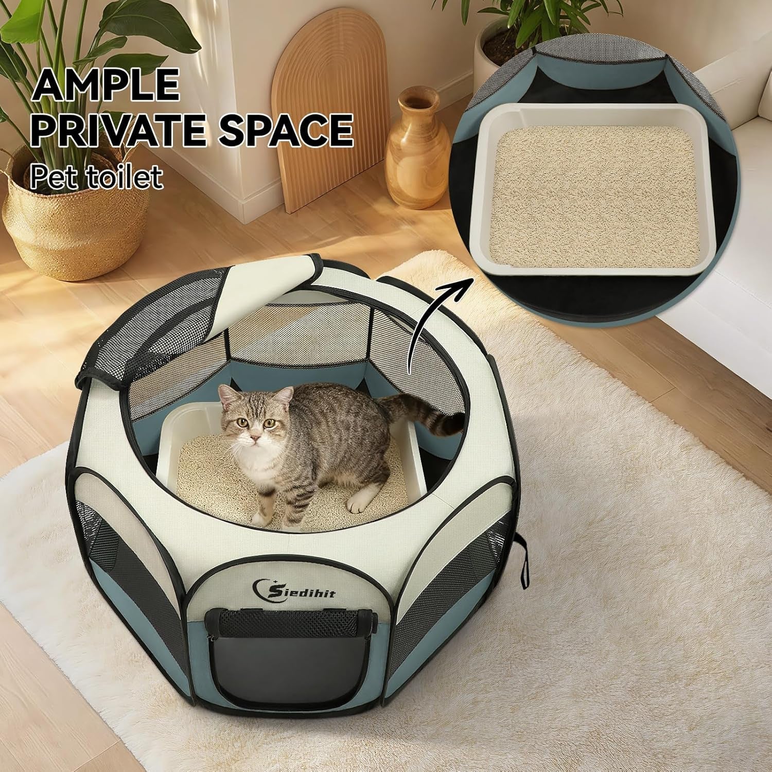 Dog Cat Playpen,Puppy Pet Playpen Indoor