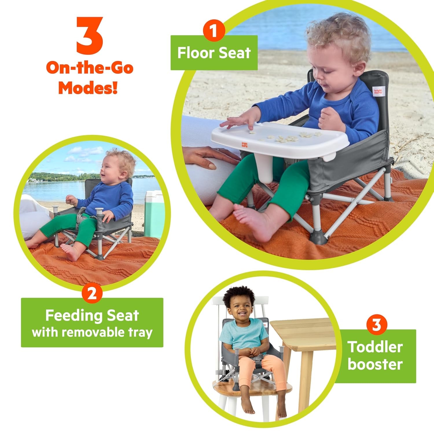 Pop'N Sit Portable Booster Indoor/Outdoo