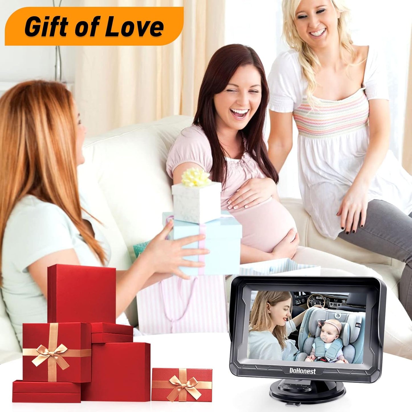 Baby Car Camera HD 1080P - Rear-Facing