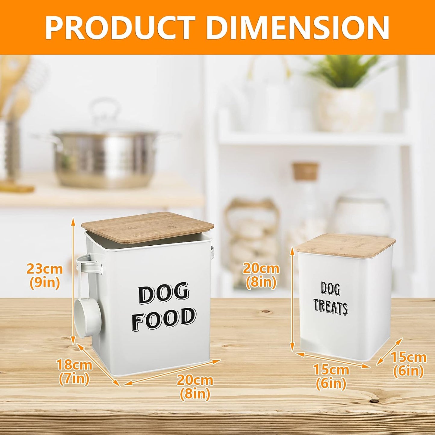 Dog Food Storage Container Farmhouse Pet