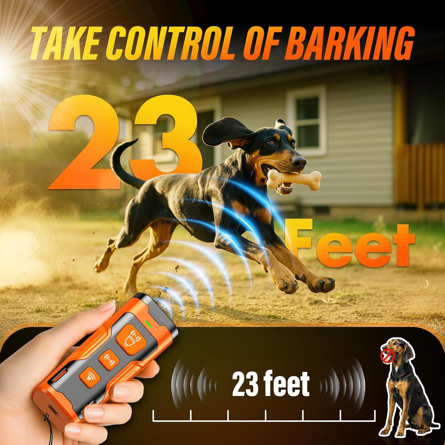 Dog Bark Deterrent Device, 3X Ultrasonic
