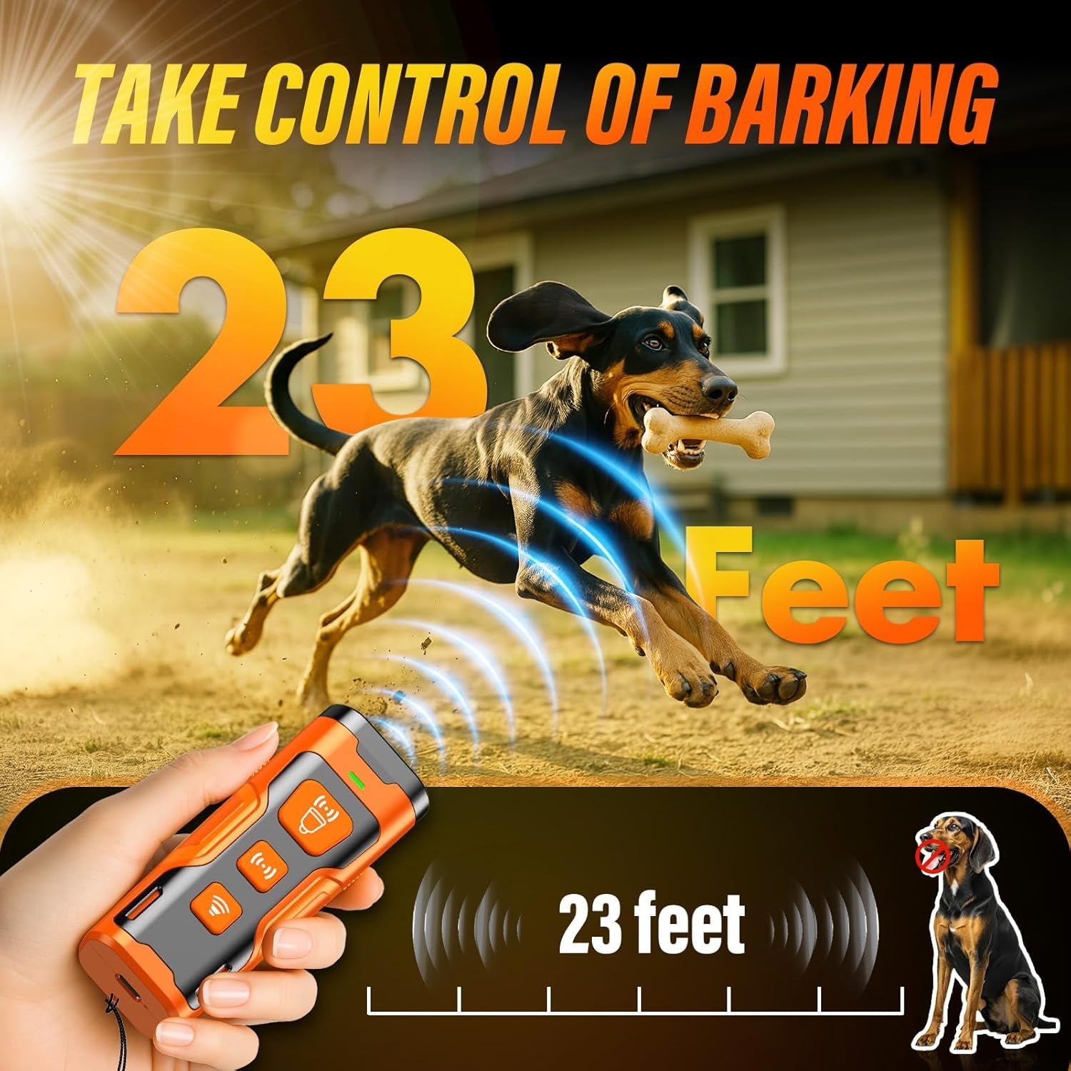 Dog Bark Deterrent Device, 3X Ultrasonic