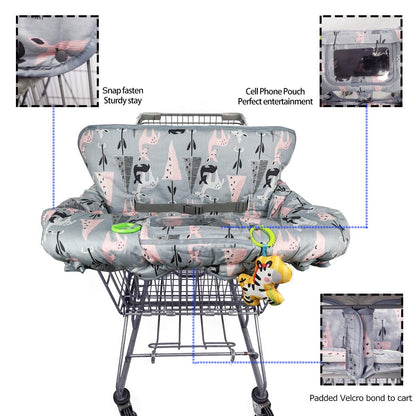 Shopping Cart Cover, 2-In-1 Cart Cover 