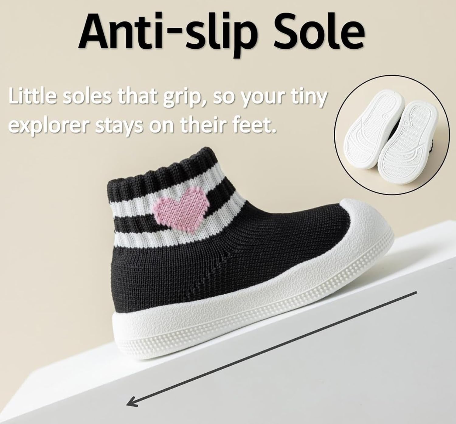 Baby Sock Shoes Toddler Walking Slippers