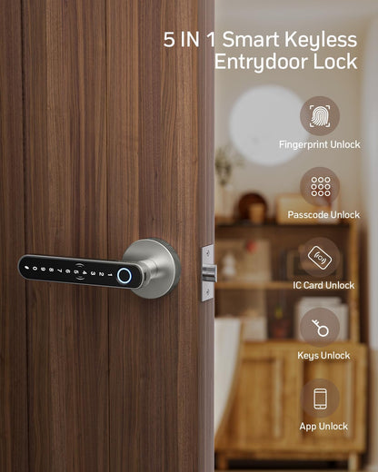 Smart Door Lock Fingerprint, Keyless