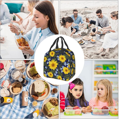 Sunflower Navy Foliage Trendy Insulated