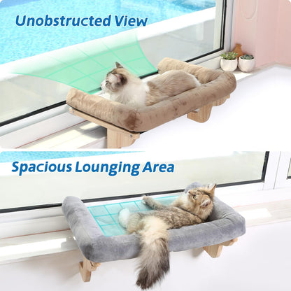 Cat Perch for Window Sill with Bolster 