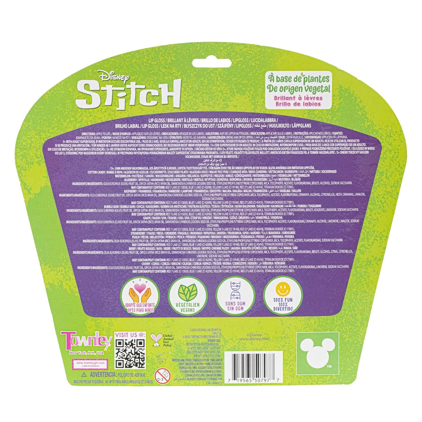 Disney Stitch 10 Piece Plant Based Lip 