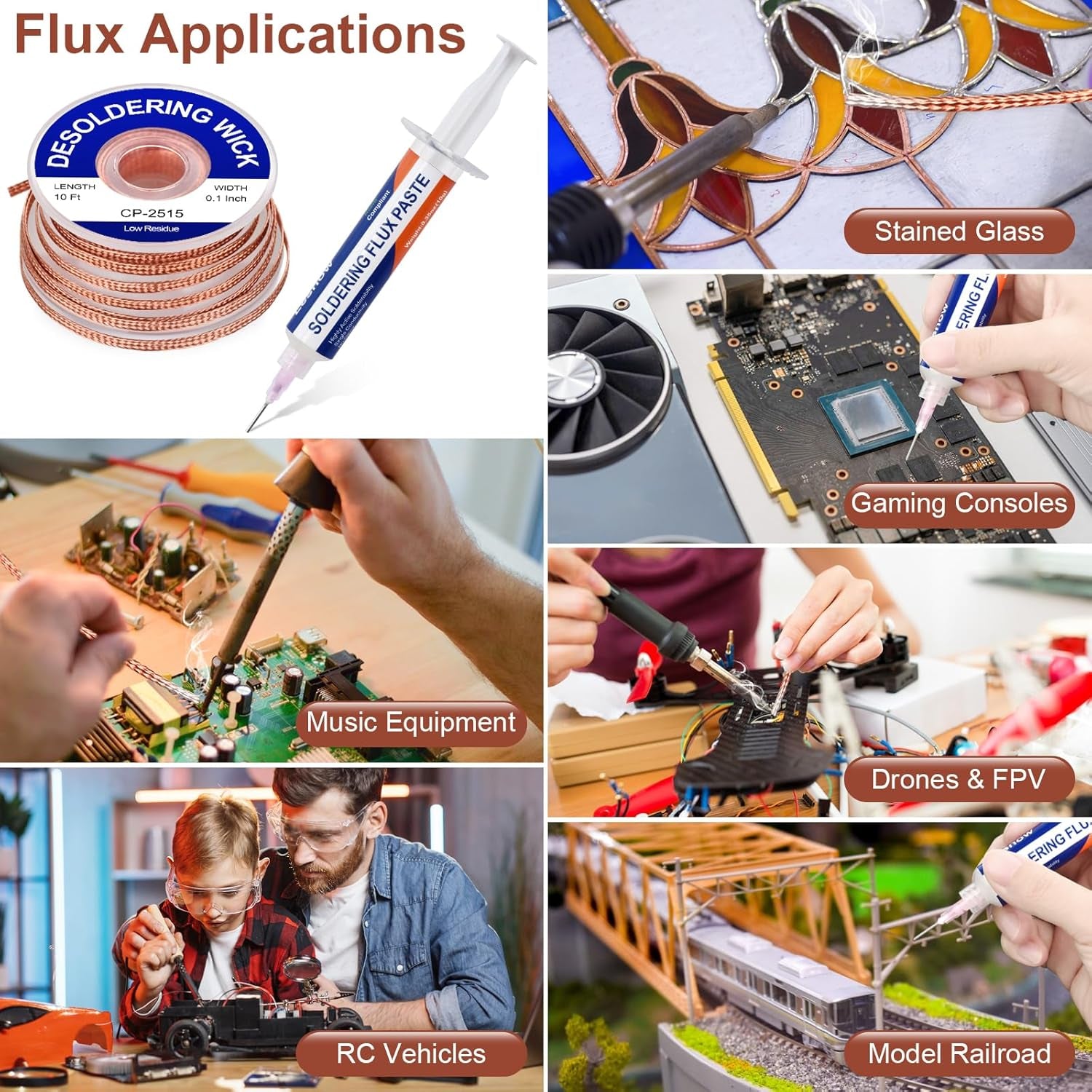 Solder Wick Braid and Solder Flux Paste