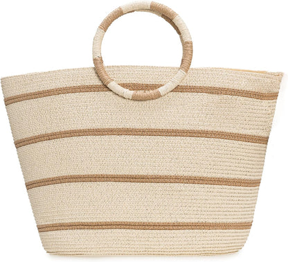 Beach Bags for Women Straw Tote Bag
