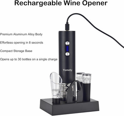Electric Opener Set with Base, Accessories 