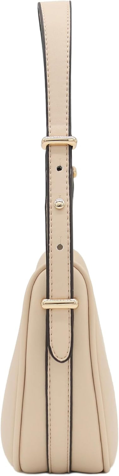 Small Crescent Smooth Faux Leather