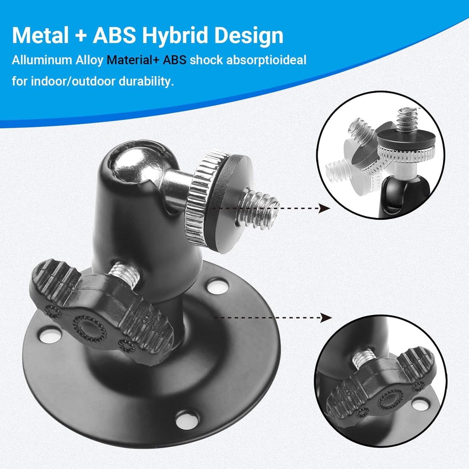 Security Wall Mount 5 Pcs Metal Outdoor 