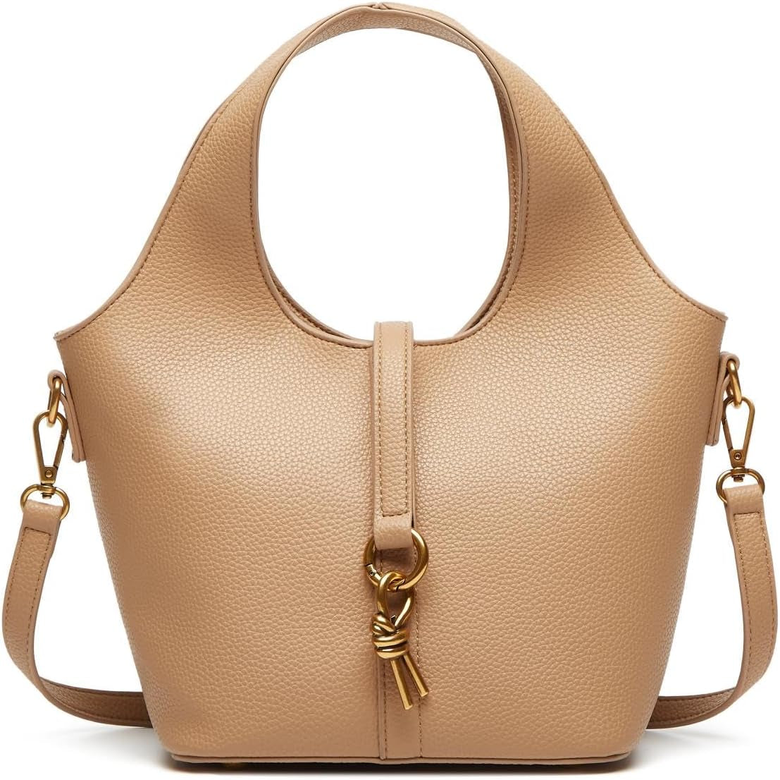 Women Bucket Bag PU Leather Hobo Bag