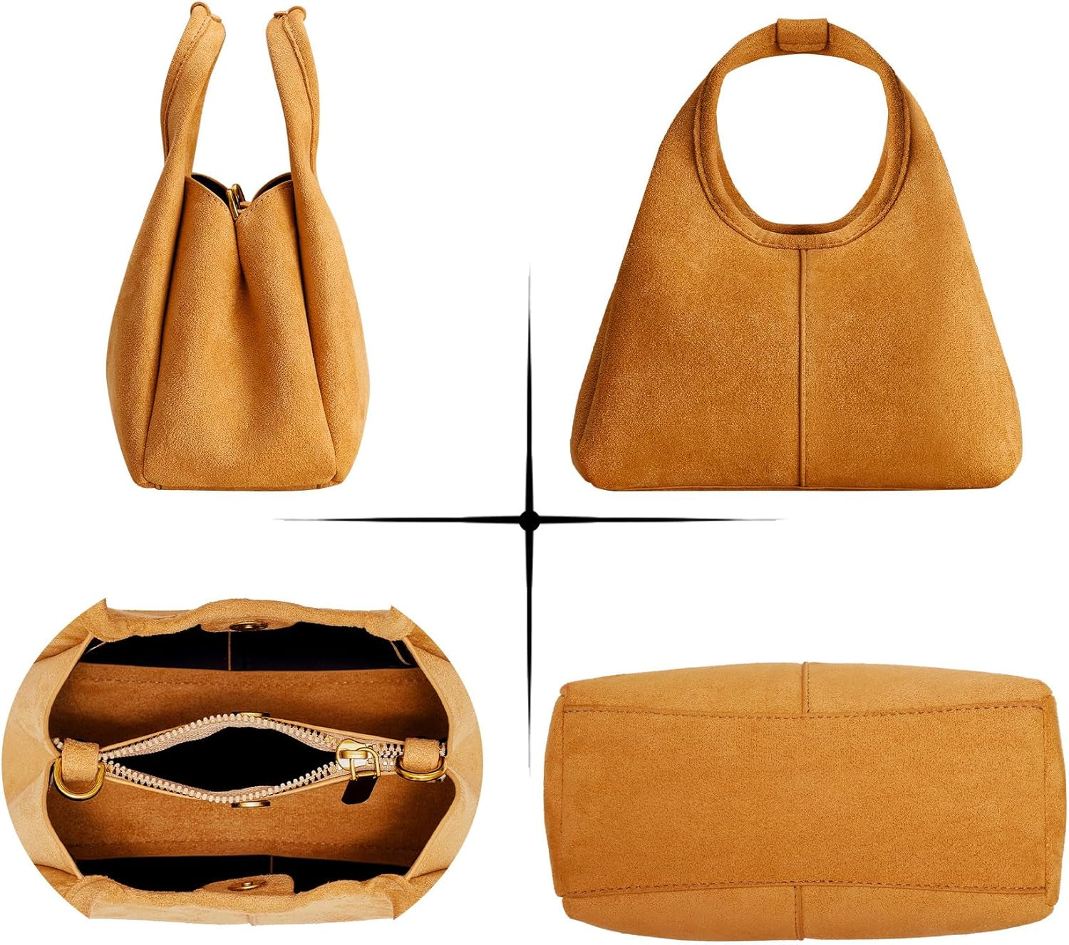 Women'S Suede Bag Small Top Handle 