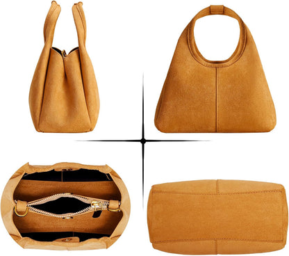 Women'S Suede Bag Small Top Handle 