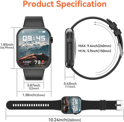 Smart Watch (Answer/Make Call) 1.85Inch